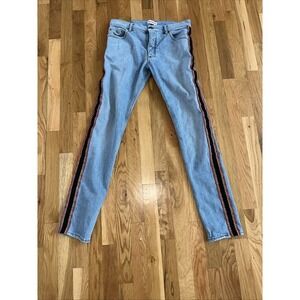 Men's Palm Angels Denim Pants Blue Size 31 X 30